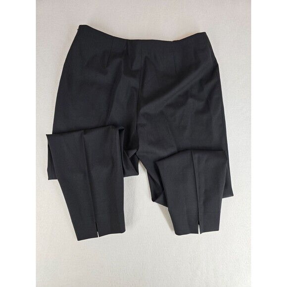 Piazza Sempione Pants Womens 10 12 xl Audrey Black Wool Blend Cropped Italian 48 - Picture 2 of 6